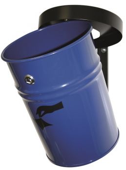 Abfallbehälter TKG FIRE EX 24 Liter Wandanbringung Blau